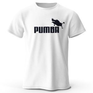 Casual Oversized Mens T-shirt Joke The Pumba Printed Mens T-Shirt 100% Cotton Oversized Funny Graphic Tees for Men Summer Tops