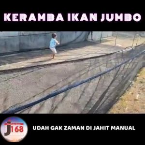 Promo Terbaru Keramba Ikan Modern Waring Jaring RK 3 bar atau Kasa hijau siap pakai ukuran 10x5x15