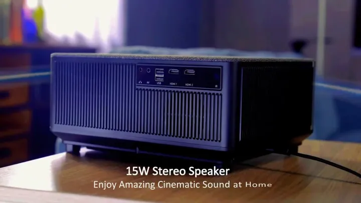 Yaber K1 Smart Projector ‖ 650 Ansi Lumens ‖ 15W Stereo Speaker ‖ Auto Focus And Auto Keystone Correction
