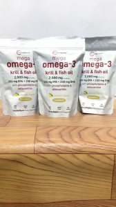 Viên uống dầu nhuyễn thể Krill Oil 2000mg Micro Ingredients [Hàng Mỹ]