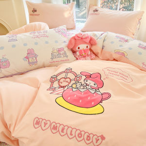Kiss Dear | Princess Style Kitty Cat Autumn Winter Fitted Sheet Set