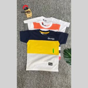 "Kaos Anak Laki-laki 2-10 tahun - Premium Quality - Baju Anak Laki-laki - Katun Combed 24s Tebal Halus Lentur - Gembo Kids "