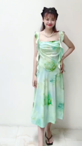 sage green floral dress plus size boho dress for woman beach long dress elegant summer casual dress wanita pantai bunga bunga Tanpa lengan