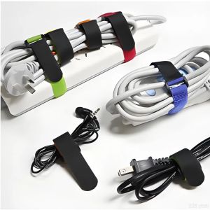 10pcs/set Cable Straps Reusable Cable Organizer Desk Wire Winder Cable Tie Organizer Data Line Protection Storage Gadget