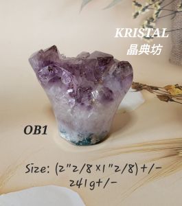 KRISTAL SG:   Amethyst Crystal Flower Bouquet/紫晶手捧花