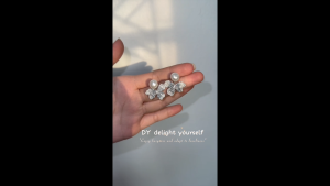 DY ต่างหูคริสตัล ต่างหูไข่มุก ต่างหูแฟชั่น ก้านเงินS925 สไตล์เกาหลี ใส่ออกงาน สวยงาม น่ารัก