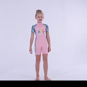 One Piece Swimsuits Girls Swimwear Kids Bathing Suit Cartoon Unicorn Quick Drying Swimming Clothes Baby Beachwear 4-12 Years