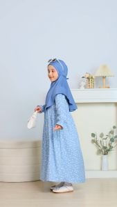 Maira Baju Gamis Anak Perempuan  Bahan Shakila kerudung Jersey