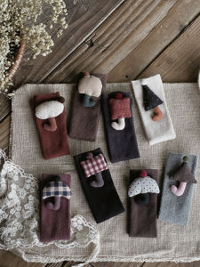 Girls Stockings Spring & Fall Thin Pure Cotton Kids Calf Socks Autumn Korean Cute Doll Baby Stockings