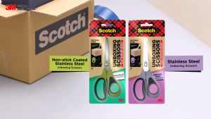 3M™ Scotch™ Unboxing Scissors Stainless/ Non-Sticky 1 pc/pack 7in For opening boxes and packages