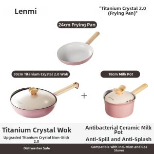 Lanmi | Titanium Non-Stick Cookware Set for Home Use