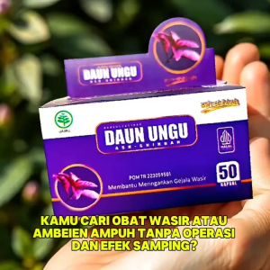 Kapsul Herbal Daun Ungu Ash-Shihhah Original - Mengatasi Gejala Wasir / Ambeien