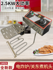 Baiweike Electric Fryer Commercial Head Deep Frying Pan Heating Pipe Deep Frying Pan Commercial Constant Temperature Head 2500W Desktop