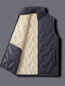 LIEYAN | Thick Warmth Faux Sherpa Lined Sleeveless Gilet