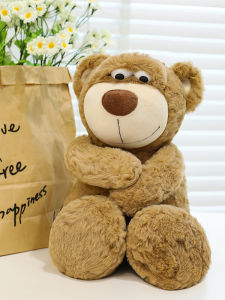 เพื่อนรักสุดน่ารักตุ๊กตาหมี หมีเทดดี้ หมีบุผ้าออบอุ่น ของเล่นเด็ก อุปกรณ์เสริมสำหรับเด็กวัยเตาะแตะและวัยเรียน