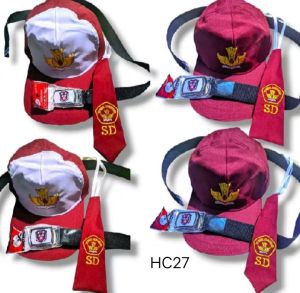 PAKET TOPI SD POLOS/PUTIH(TDS)TOPI DASI SABUK