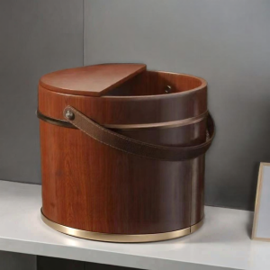CHIZHIDU | Aromatic Cedar Wooden Foot Bath Bucket Home Use