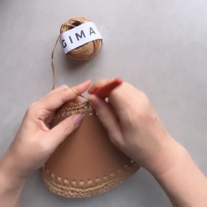 DARUMA GIMA ไหมสำหรับถักกระเป๋า หมวก ขนาด 30g Made in Japan (01-4150)