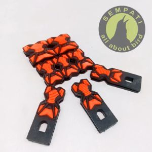 SEMPATI Variasi Sangkar Murai Bahan Karet Motif Racing Variasi Stopper Kandang Burung Murai Anis Kacer Karet Variasi Dudukan Cepuk Tangkringan Aksesoris Sangkar Kandang Burung Murai