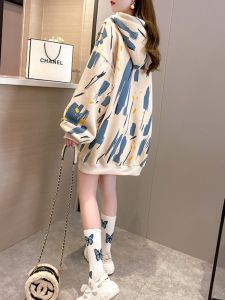 Retro American Long Sleeve เสื้อฮู้ด ผู้หญิง หลวม Fit ฤดูใบไม้ผลิ ฤดูใบไม้ร่วง สไตล์ใหม่แบบบาง เสื้อโค้ท สบาย ระบายอากาศได้ดี สไตล์การเดินทาง