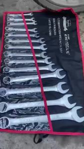 EURO KING TOOLS ประแจแหวนข้างปากตาย 14 ตัวชุด เบอร์ 10-32 MM