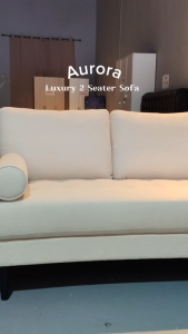 I HOME AURORA Luxury 2 Seater Sofa / Modern Classic Fabric Upholstery Couch / Kerusi Sofa Ruang Tamu Moden