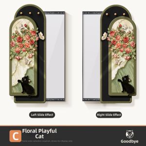 HAOJIUBUJIAN | Decorative Sliding Hidden Full Length Mirror