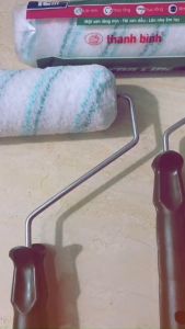 Cọ lăn sơn Decor Line sọc xanh sọc vàng Thanh Bình 230mm