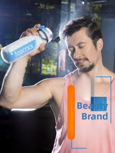 O2cool Portable Spray Water Cup Fitness Outdoor Cold Preservation Childrens Sports Summer Student Handy Spray Water Bottle