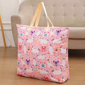 Túi Đựng Chăn Cho Trẻ Em Túi Đựng Quần Áo Đi Học Túi Đựng Gối Ngủ Trưa Túi Đựng Đồ Du Lịch Túi Cầm Tay Bằng Vải Cotton Chống Bụi