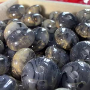 30pcs 10x6mm Streamer Starry Sky Halo Dyeing Resin Wheel Shape Beads Ball for Necklace Bracelet Earring DIY Jewelry Making