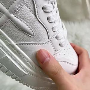 Breathable Thick Sole Height-Increasing Casual White Shoes