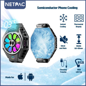 【COD】NETPAC FunCooler X9 Fan Cooler LED Digital Display Radiator Pendingin HP Cooling Fan