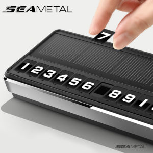 SEAMETAL Temporary Car Parking Card Telephone Number Card Night Light Car Phone Number Card Hidden Number Plate