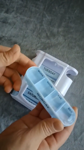 🇸🇬 Weekly Pill Organizer | 7 Days 28 Grids Daily Elderly Pet Medicine Medication Supplement Vitamin Travel Essential Case Storage Rack AM PM Big Small Large Mini Tablet Home First Aid Box Portable Organiser Compartment Tray Planner Divider Container