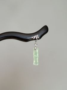 New Chinese Style Black Ebony Hairpin Traditional Qing Dynasty Fashion Simple Versatile Zhe Pao Headwear Bamboo Rhythm Original