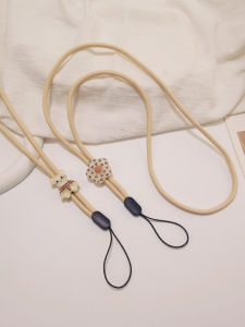 Long Neck Strap Mobile Phone Lanyard Lightweight Non-Throbbing Cartoon Bear Doll Hanging Decoration Universal Mobile Phone Case Clip Anti-Loss Cord for Men And Women