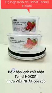 Bộ 2 hộp lạnh chữ nhật Tomei Hokori Cao Cấp