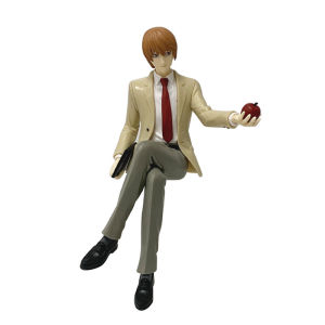 Bandai | 8-16cm Anime Death Note L Lawliet/Ryuk/Light Yagami/sitting Position Noodle Stopper Figure Model Collectible for Christmas Gift