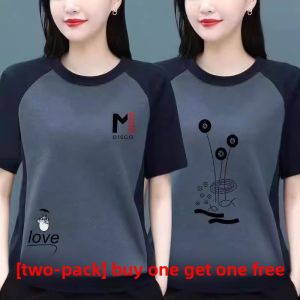HUAXUNRAN | Comfortable Loose-Fit Cotton T-Shirt for Women