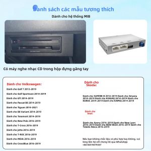 Hệ Thống AutoABC Wireless Carplay Android Auto Cho VW Golf 7 MIB1/MIB2 Tiguan Lamando Magotan Phiang Teramont Với Hỗ Trợ Camera OEM Và Camera Hậu Mãi.