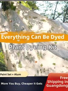 Childrens DIY Set for Plant Printing and Dyeing