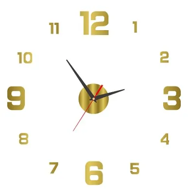 3D Wall Clock Luminous Frameless Wall Clocks DIY Digital Clock Wall Stickers Silent Clock for Home Living Room Office Wall Decor