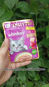 70g TASTY MIX Whiskas Cat Food Chicken with Tuna Salmon Seafood Cocktail Cat Wet Food Pouch I Whiskas