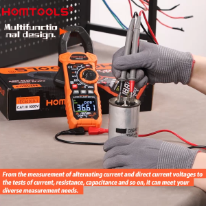 【จัดส่งจากกรุงเทพ】HOMTOOLS HM803A/D แคลมป์มิเตอร์ 1000V/1000A AC/DC 6000 ครั้ง มัลติมิเตอร์ มิเตอร์แบบดิจิตอล แคลมป์ True RMS NCV มัลติมิเตอร์ แรงดันไฟฟ้า แอมป์มิเตอร์