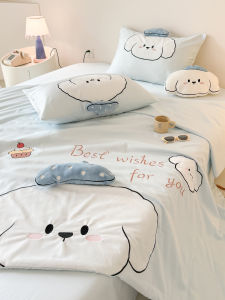 Childrens Cartoon Cute Summer Tencel Air Conditioner Blanket Set