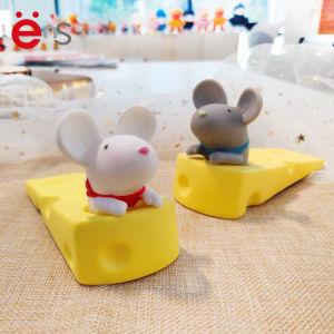 Child Safety Door Stopper Cartoon Cheese Mouse Phthalate Free Creative Home Decorations Door Block Anti-pinch Finger