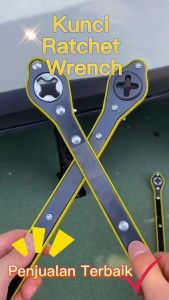 Kunci Pas Jack Ratchet Hemat Tenaga Kerja Otomatis/Dengan Adaptor/Jack Gunting Kunci Pas Roda Ban