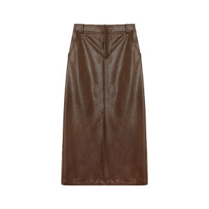 PIAOYA | Front Slit Long Midi Skirt