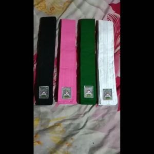 Sabuk Polos KAIN Hitam Jambon Hijau Putih Siswa PSHT - Sabuk Silat PSHT Sabuk Latihan Pencak Silat